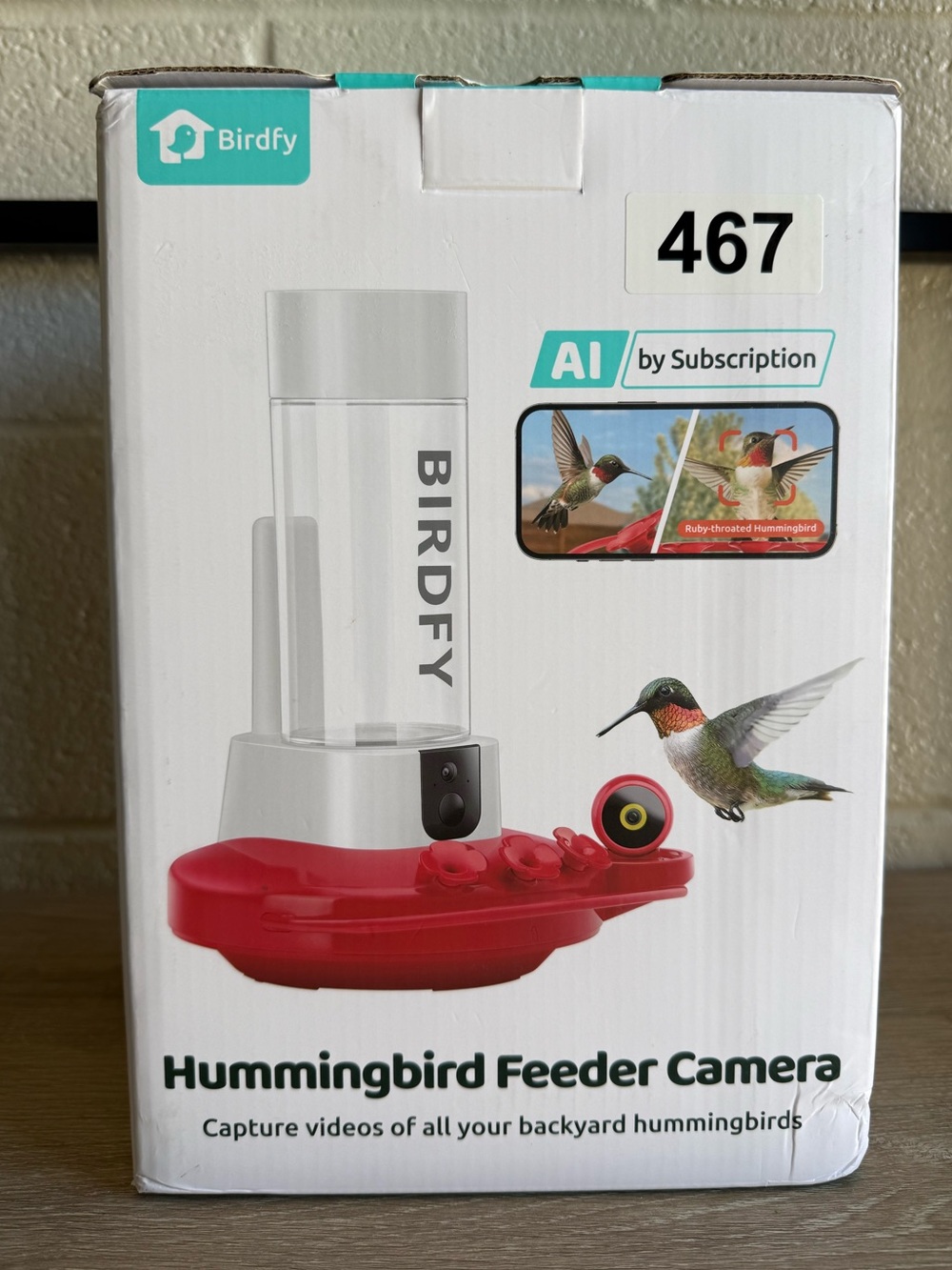 BirdfyHum Feeder Duo Hummingbird Feeder Camera Solar AI Bird Feeder Open Box